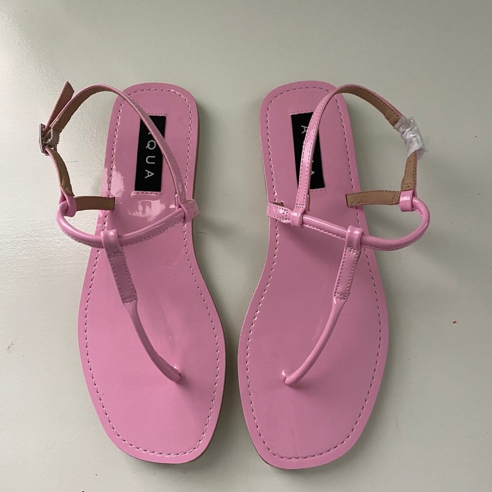 Bloomingdale’s Aqua Thong Sandal